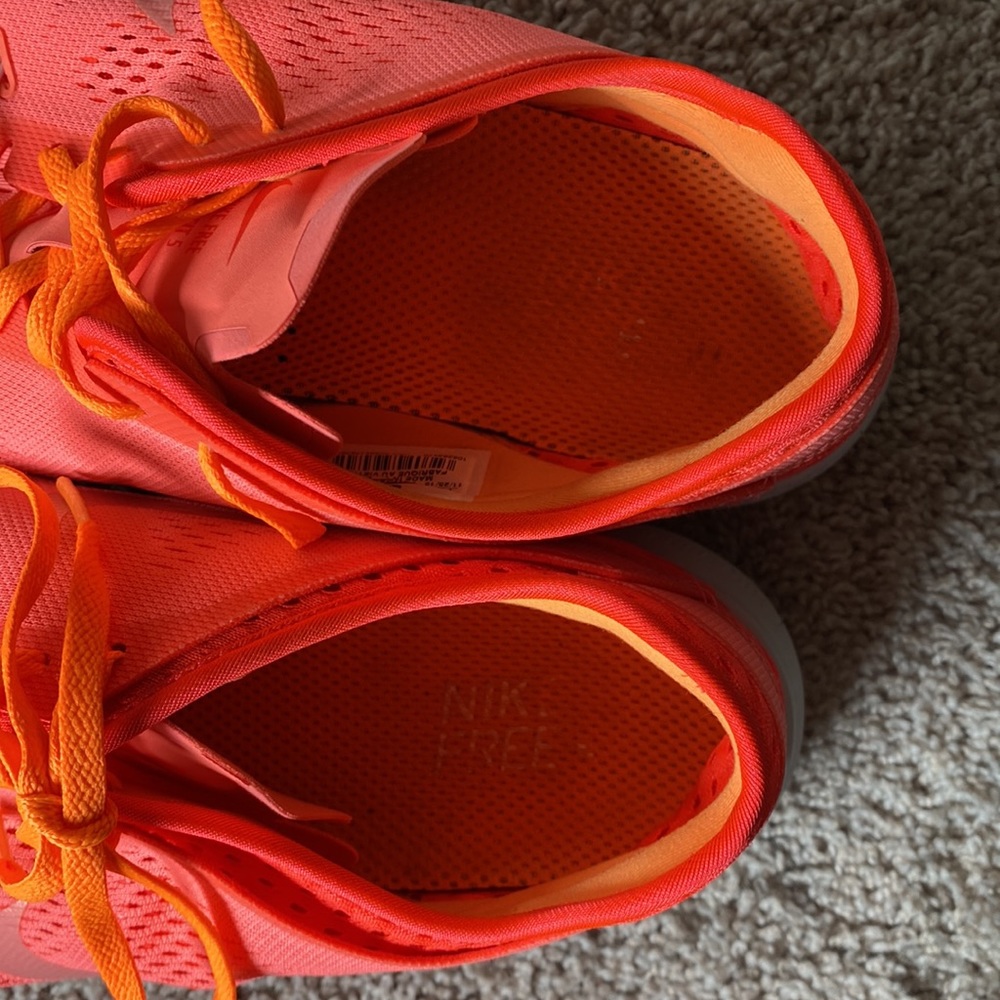 Nike Free Women’s Running Neon Orange Sneaker - Picture 7 of 7